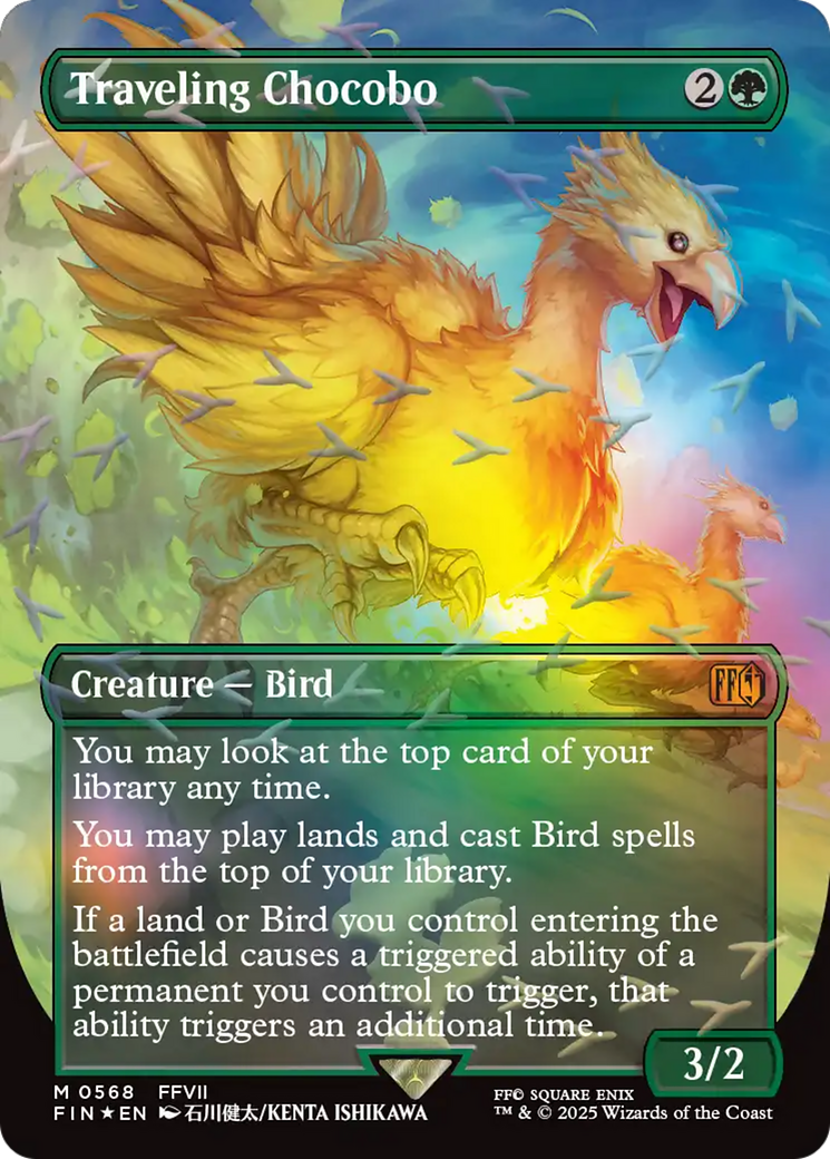Traveling Chocobo (Borderless) (Chocobo Track Foil) [FINAL FANTASY] | Jack's On Queen
