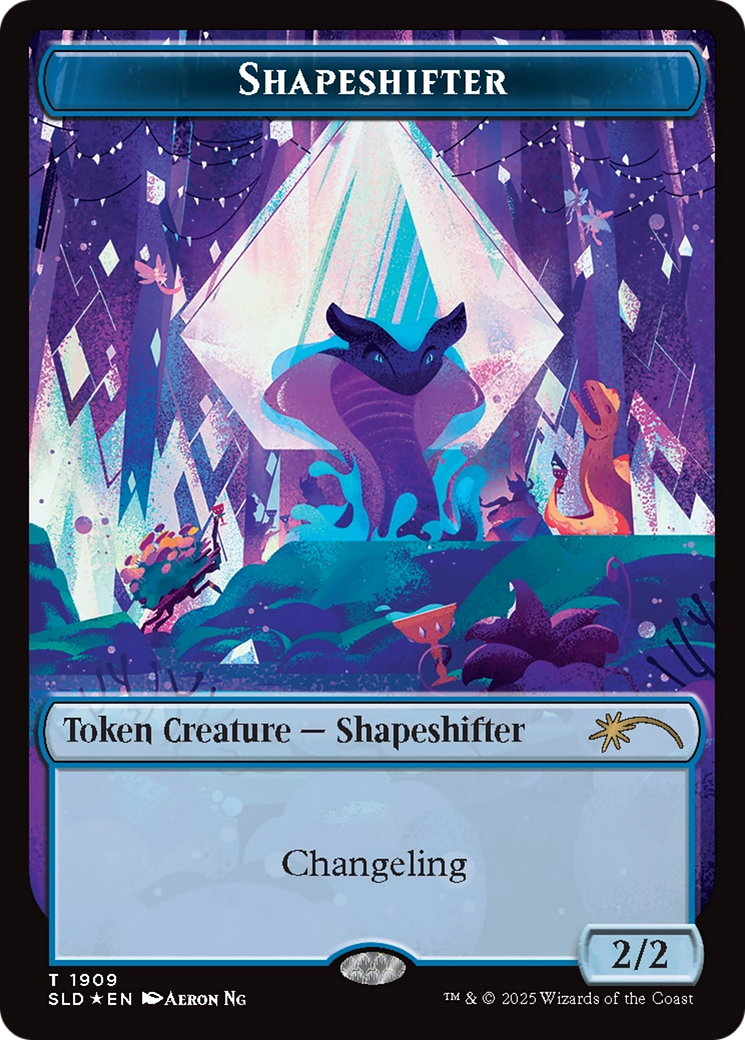 Shapeshifter Token (1909) (Double Rainbow Foil) [Secret Lair Drop Series] | Jack's On Queen