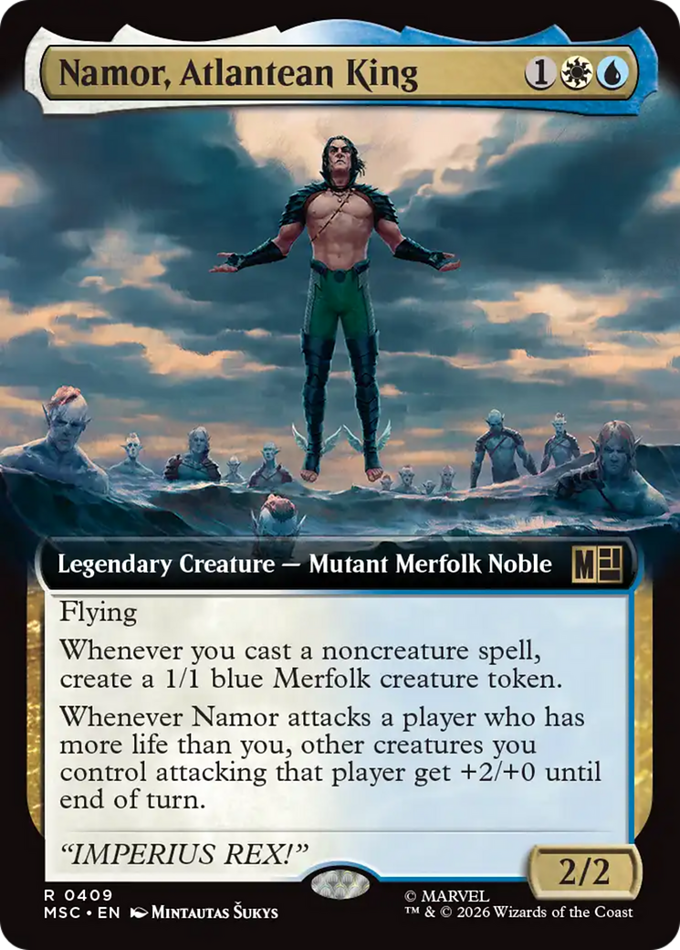 Namor, Atlantean King (Extended Art) [Marvel Super Heroes Commander] | Jack's On Queen