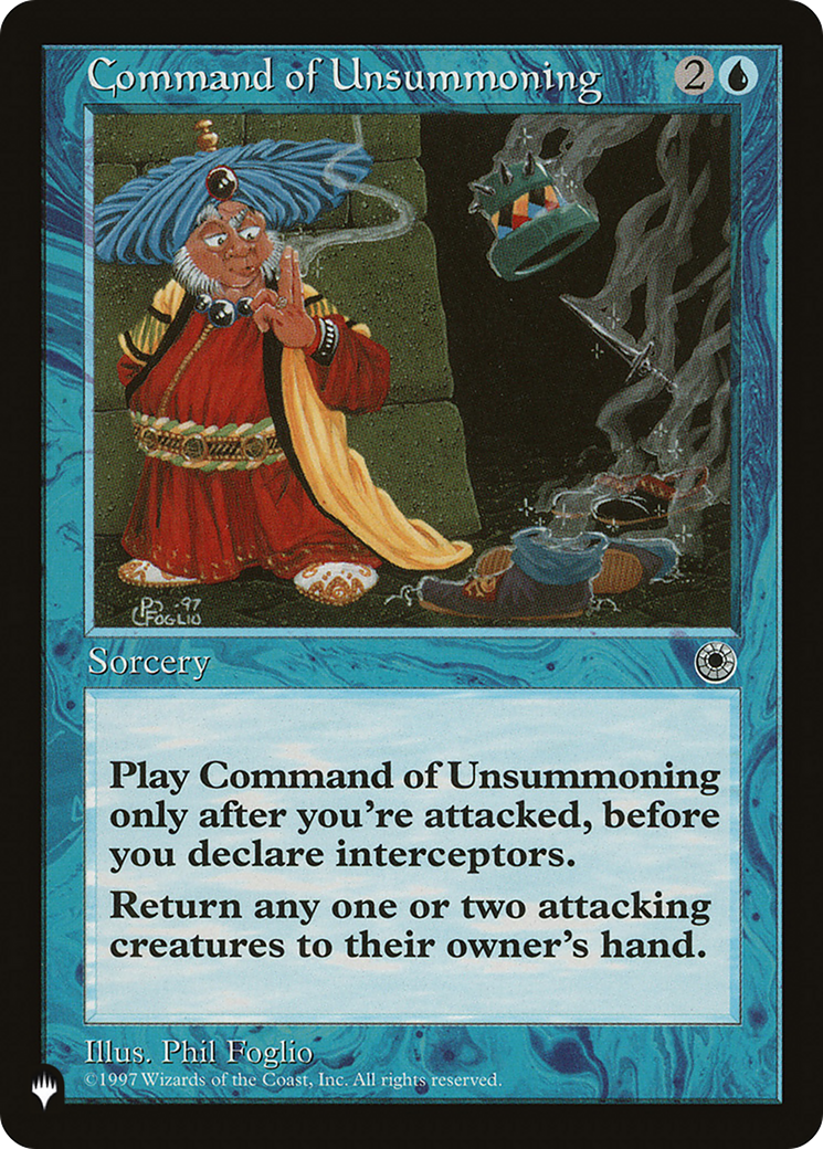 Command of Unsummoning [The List] | Jack's On Queen