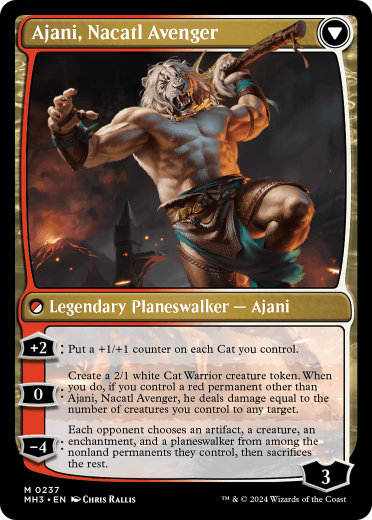 Ajani, Nacatl Pariah // Ajani, Nacatl Avenger [Modern Horizons 3] | Jack's On Queen