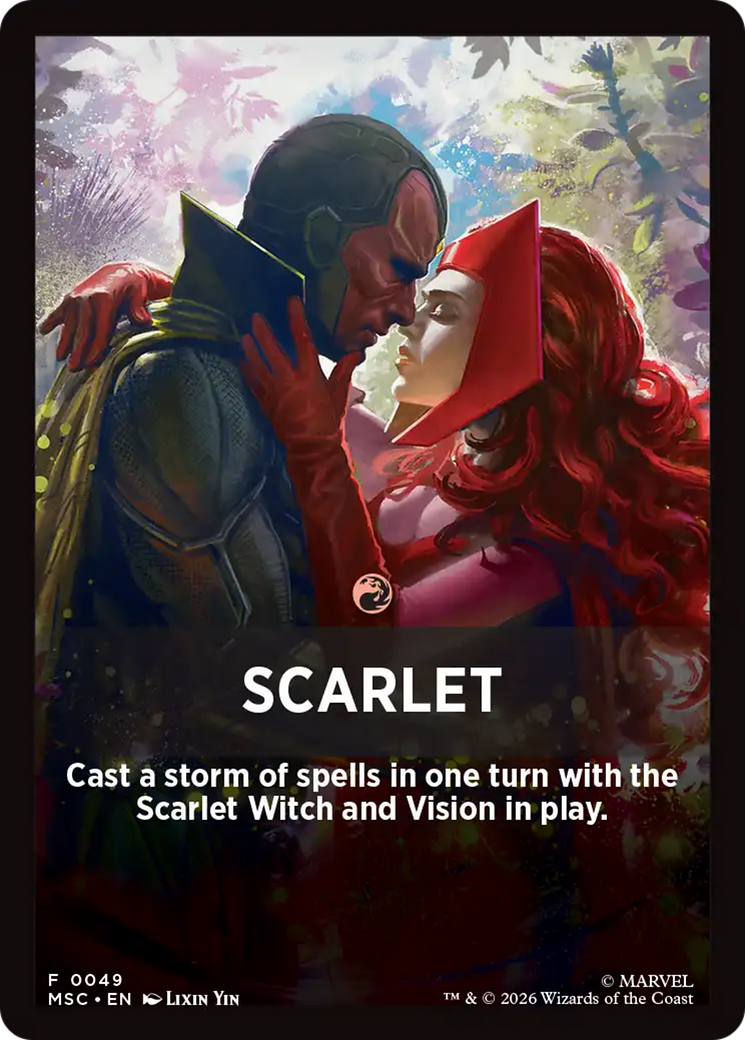 Scarlet Theme Card [Marvel Super Heroes Commander] | Jack's On Queen