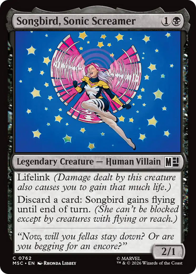 Songbird, Sonic Screamer [Marvel Super Heroes Commander] | Jack's On Queen