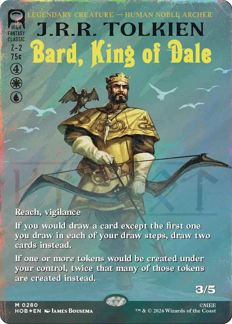 Bard, King of Dale (Borderless) (Surge Foil) [The Hobbit] | Jack's On Queen