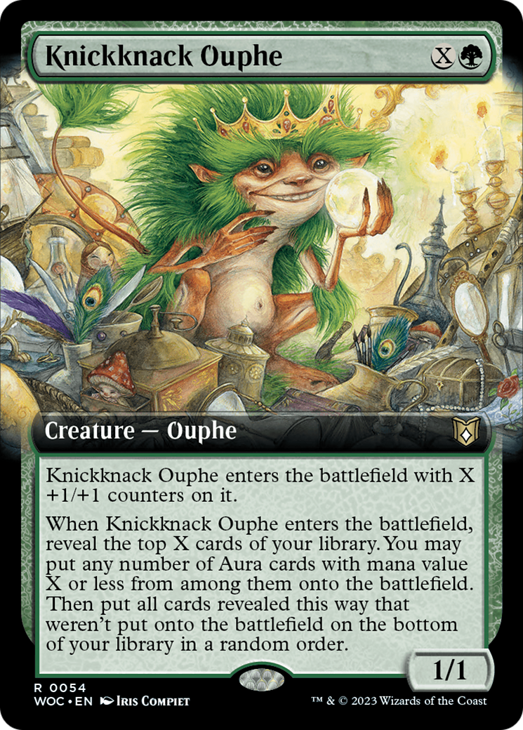 Knickknack Ouphe (Extended Art) [Wilds of Eldraine Commander] | Jack's On Queen