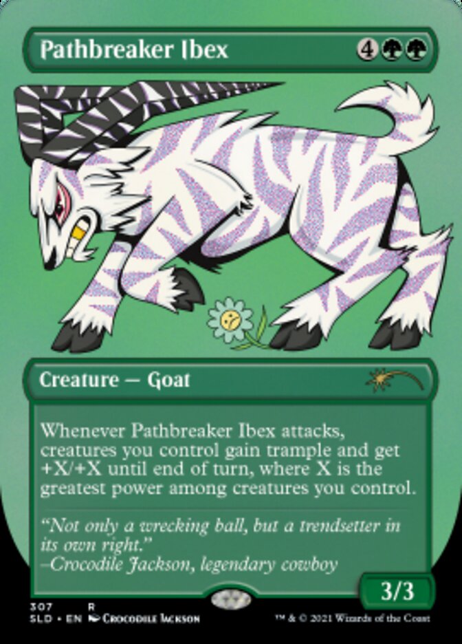 Pathbreaker Ibex (Borderless) (Foil Etched) [Secret Lair Drop Series] | Jack's On Queen