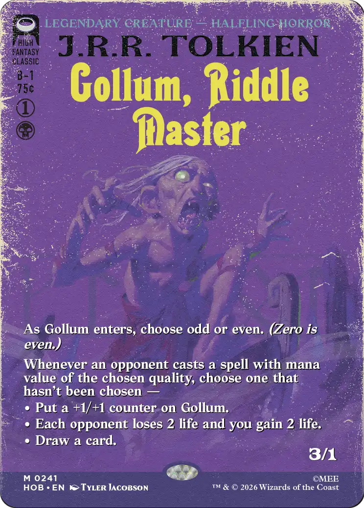 Gollum, Riddle Master (Borderless) [The Hobbit] | Jack's On Queen