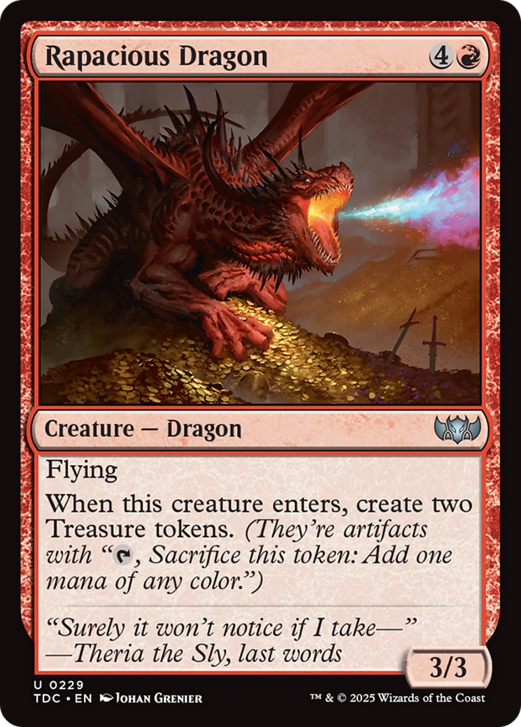 Rapacious Dragon [Tarkir: Dragonstorm Commander] | Jack's On Queen