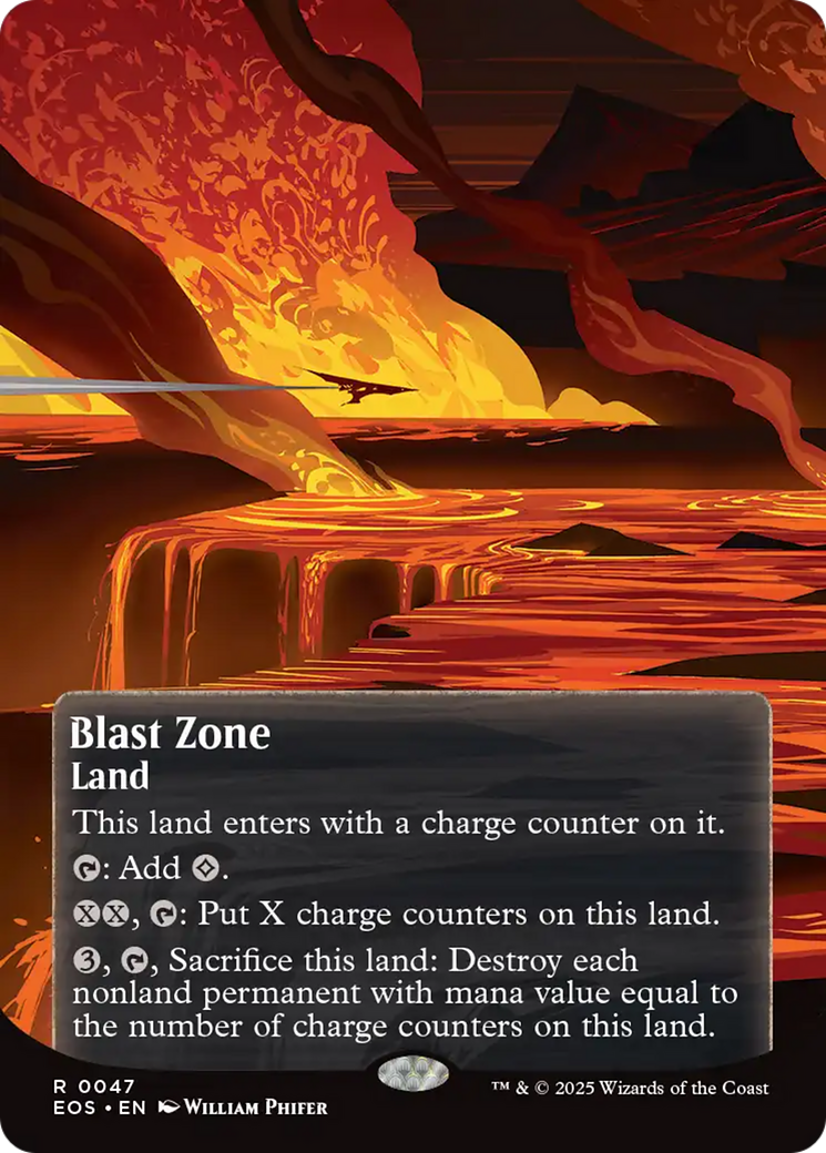 Blast Zone (0047) (Borderless) [Edge of Eternities: Stellar Sights] | Jack's On Queen