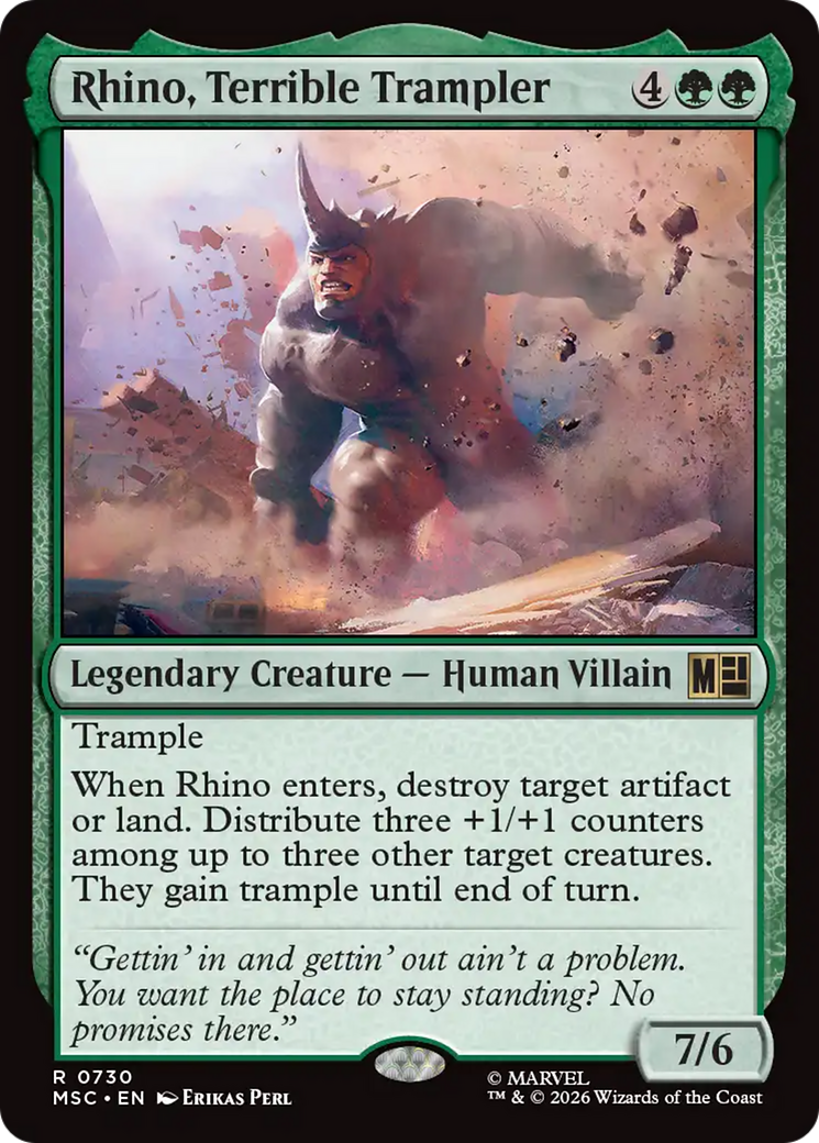 Rhino, Terrible Trampler [Marvel Super Heroes Commander] | Jack's On Queen