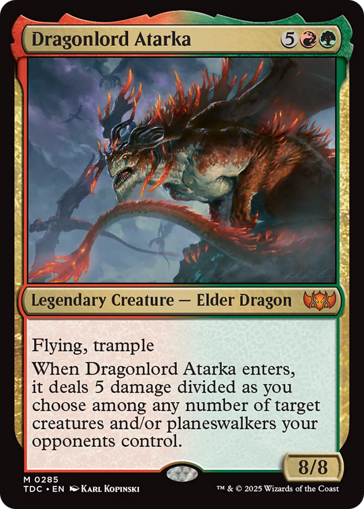 Dragonlord Atarka [Tarkir: Dragonstorm Commander] | Jack's On Queen