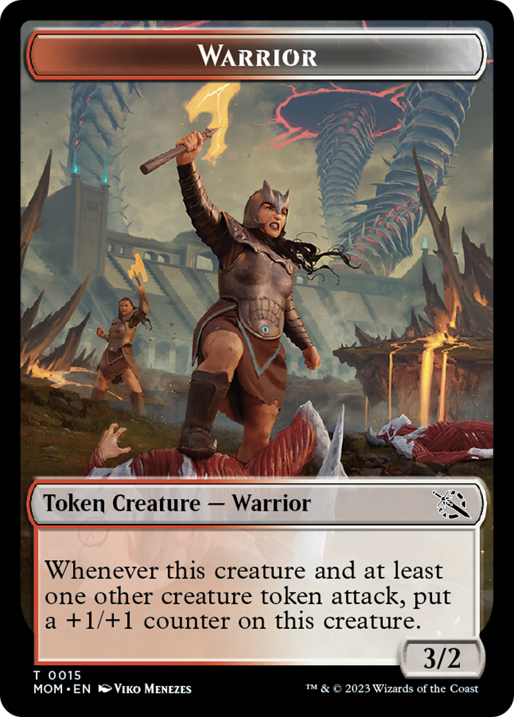 Warrior // Kraken Double-Sided Token [March of the Machine Tokens] | Jack's On Queen