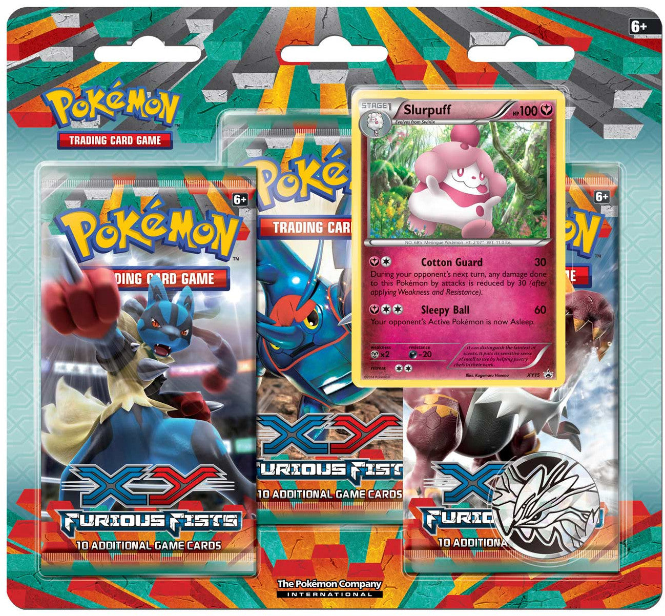 XY: Furious Fists - 3-Pack Blister Pack (Slurpuff) | Jack's On Queen