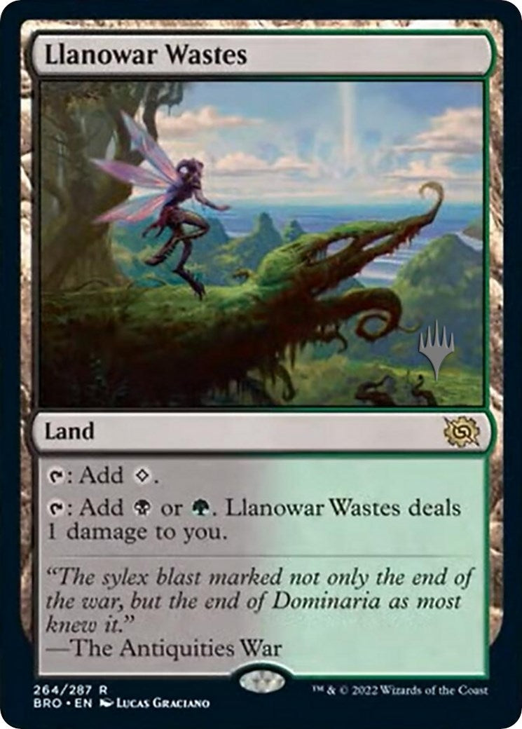 Llanowar Wastes (Promo Pack) [The Brothers' War Promos] | Jack's On Queen