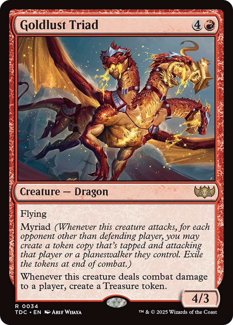 Goldlust Triad [Tarkir: Dragonstorm Commander] | Jack's On Queen