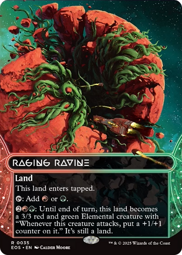 Raging Ravine (0035) (Borderless) [Edge of Eternities: Stellar Sights] | Jack's On Queen