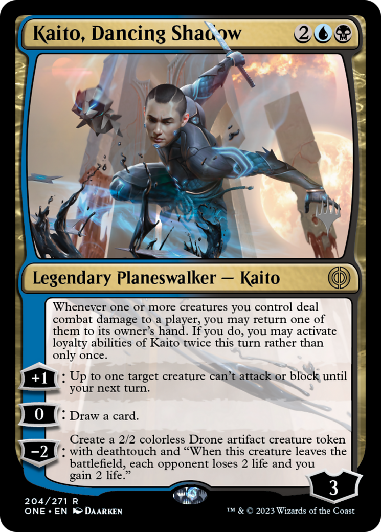 Kaito, Dancing Shadow (Promo Pack) [Phyrexia: All Will Be One Promos] | Jack's On Queen