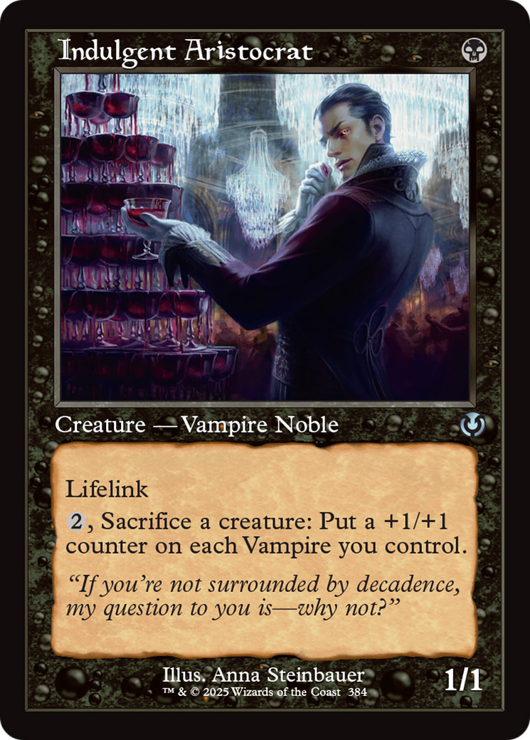 Indulgent Aristocrat (Retro Frame) [Innistrad Remastered] | Jack's On Queen