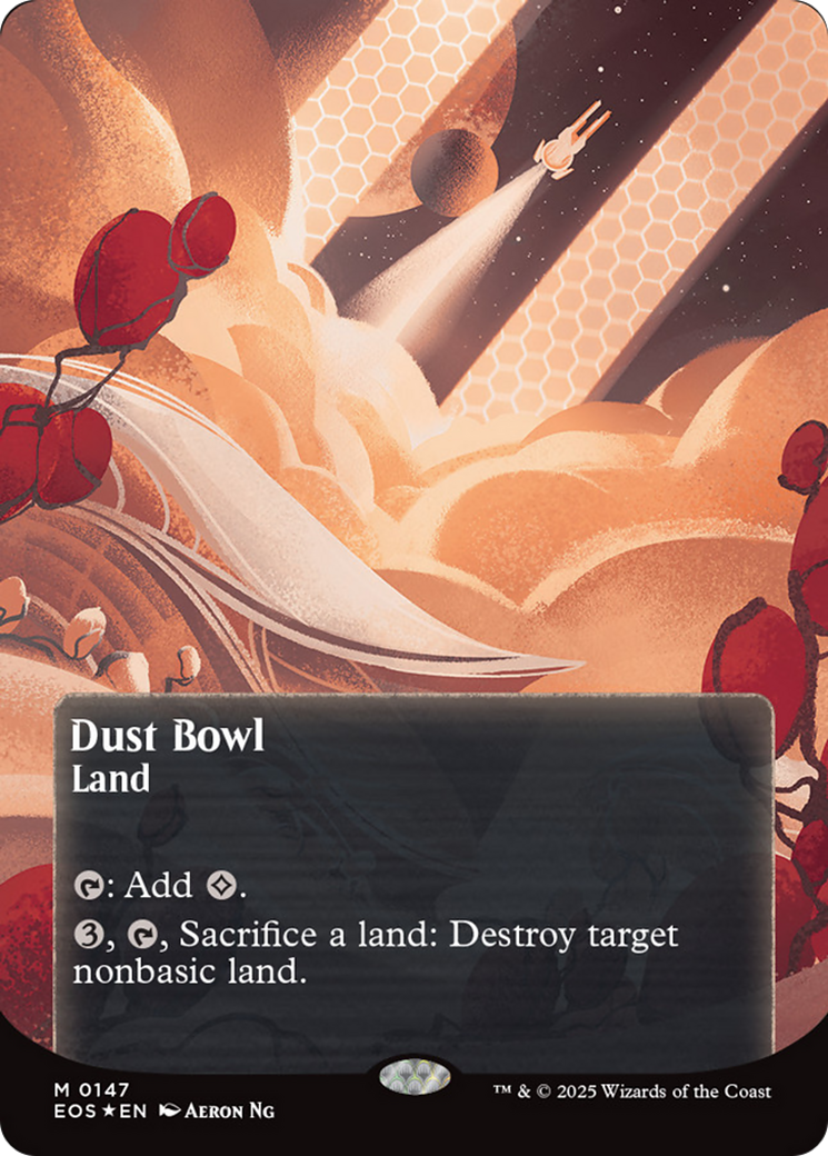 Dust Bowl (0057) (Borderless) (Galaxy Foil) [Edge of Eternities: Stellar Sights] | Jack's On Queen