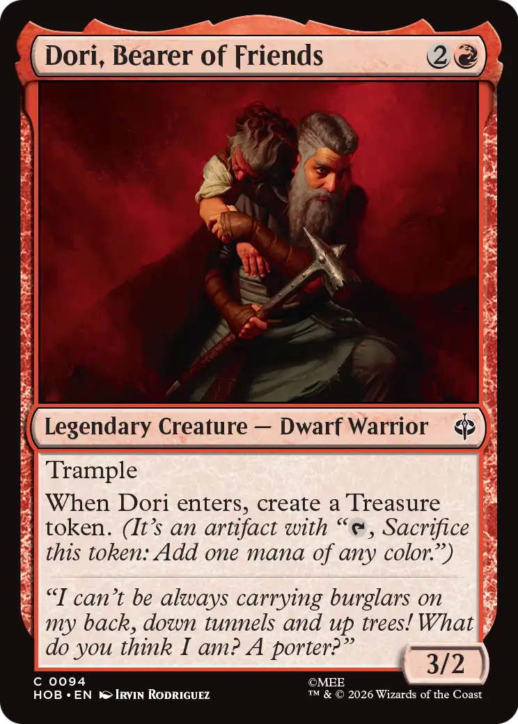 Dori, Bearer of Friends [The Hobbit] | Jack's On Queen