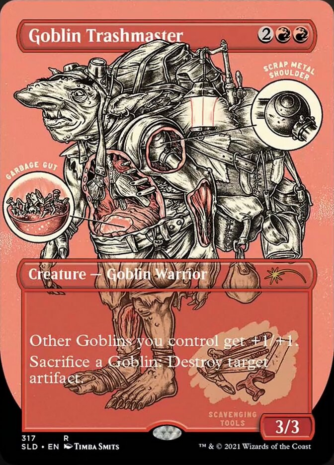 Goblin Trashmaster (Borderless Foil Etched) [Secret Lair Drop Series] | Jack's On Queen