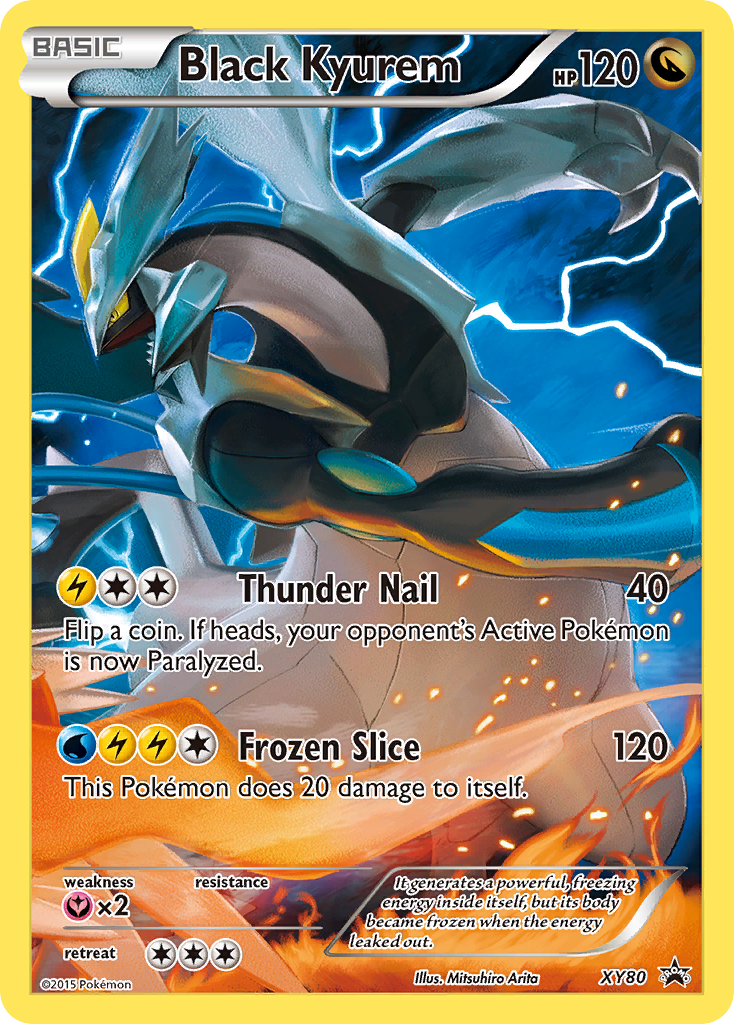 Black Kyurem (XY80) (Full Art Promo) [XY: Black Star Promos] | Jack's On Queen