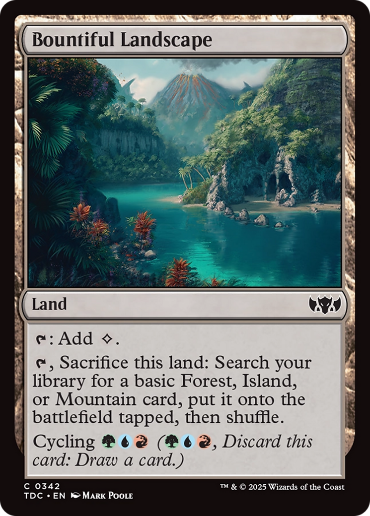 Bountiful Landscape [Tarkir: Dragonstorm Commander] | Jack's On Queen