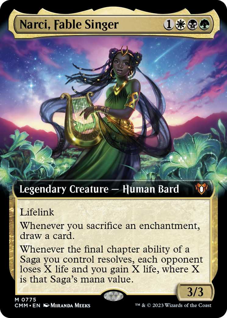 Narci, Fable Singer (Extended Art) [Commander Masters] | Jack's On Queen