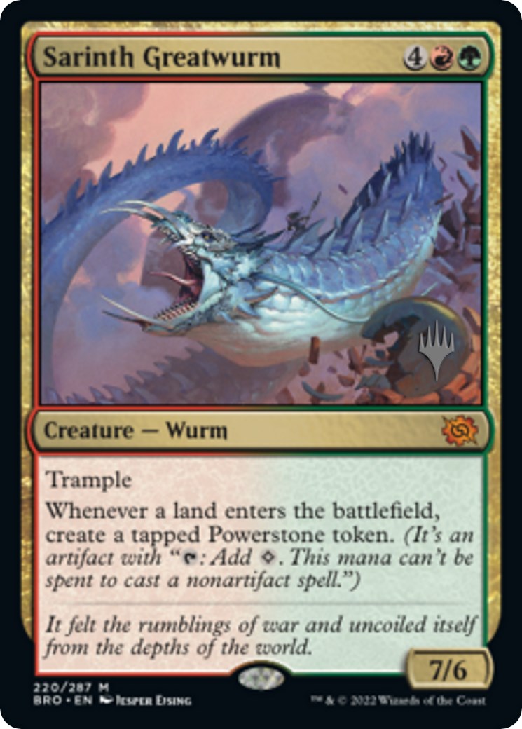 Sarinth Greatwurm (Promo Pack) [The Brothers' War Promos] | Jack's On Queen