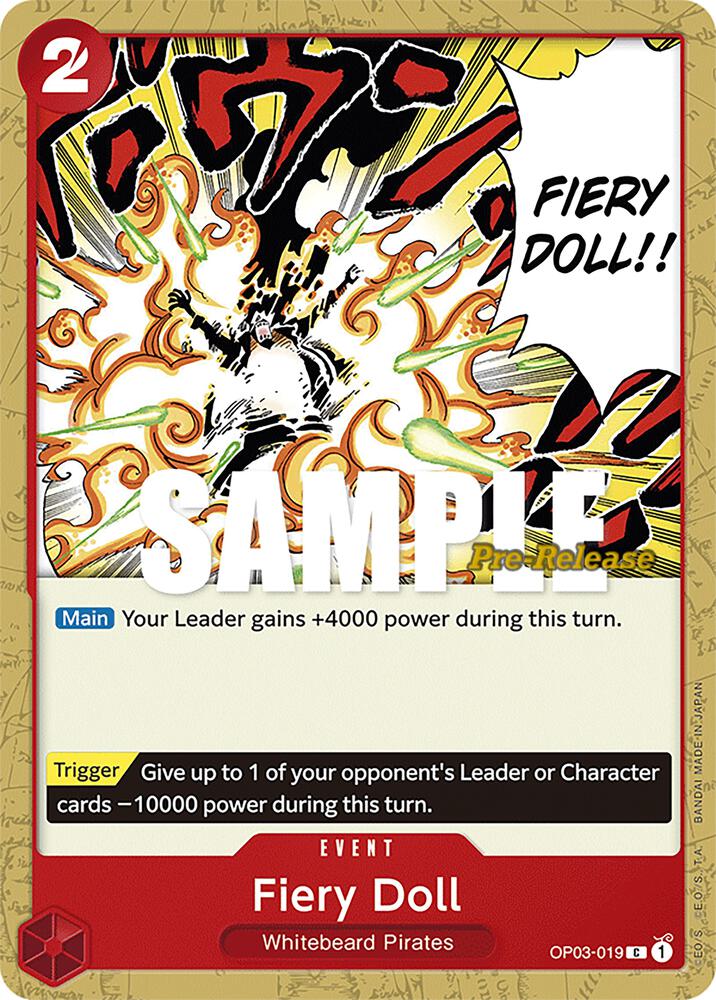 Fiery Doll (OP03-019) [Pillars of Strength Pre-Release Cards] | Jack's On Queen