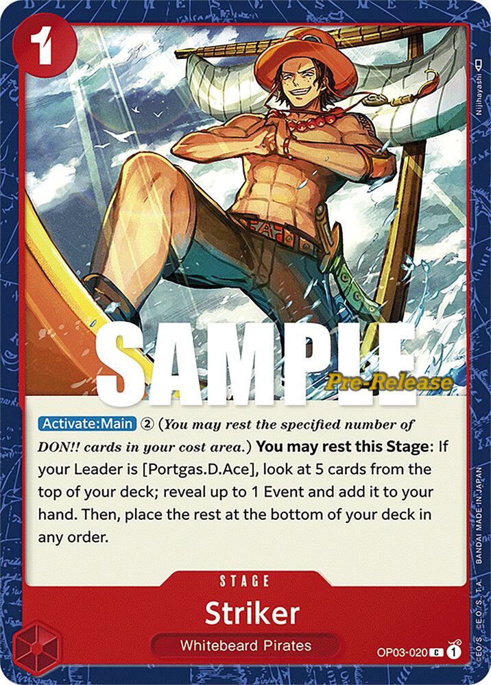 Striker (OP03-020) [Pillars of Strength Pre-Release Cards] | Jack's On Queen