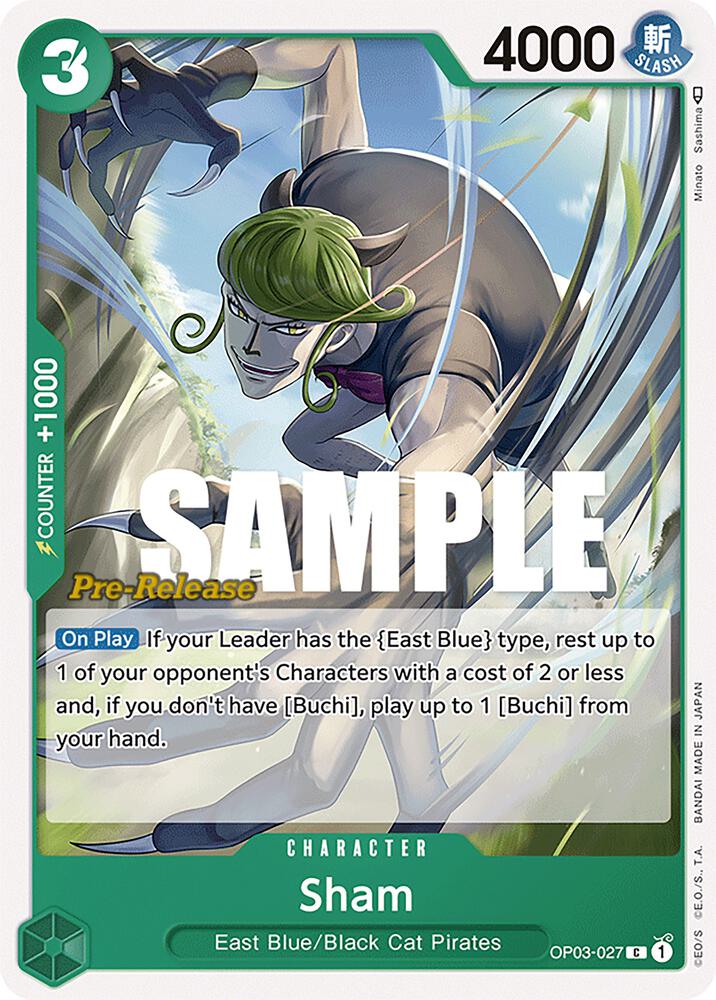 Sham (OP03-027) [Pillars of Strength Pre-Release Cards] | Jack's On Queen