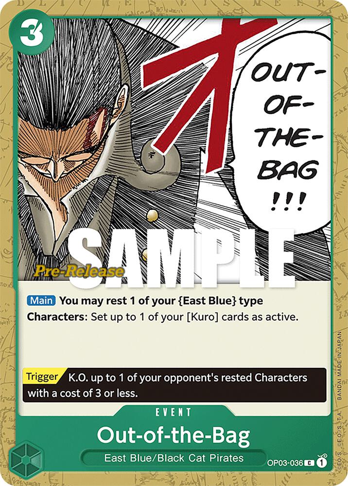 Out-of-the-Bag (OP03-036) [Pillars of Strength Pre-Release Cards] | Jack's On Queen