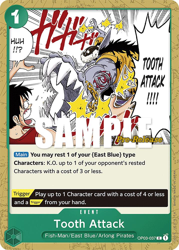 Tooth Attack (OP03-037) [Pillars of Strength Pre-Release Cards] | Jack's On Queen