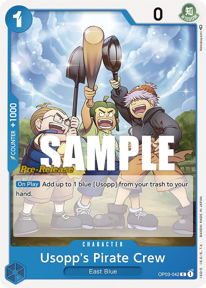 Usopp's Pirate Crew (OP03-042) [Pillars of Strength Pre-Release Cards] | Jack's On Queen