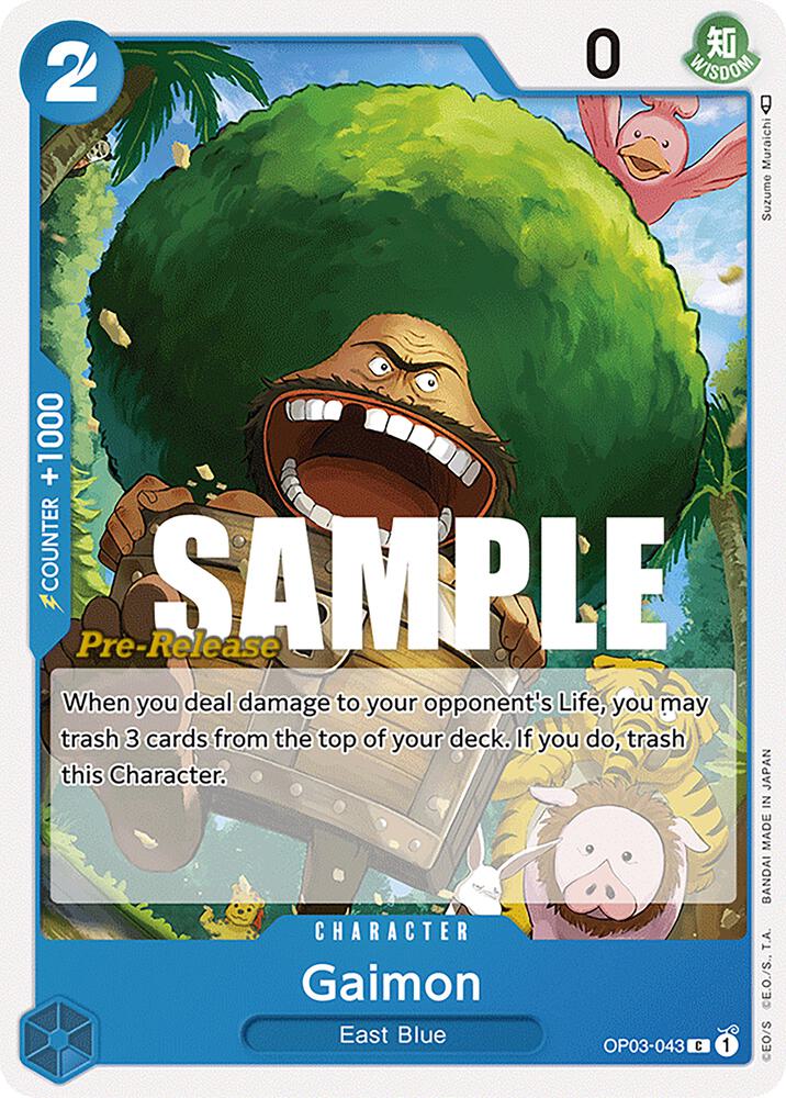 Gaimon (OP03-043) [Pillars of Strength Pre-Release Cards] | Jack's On Queen