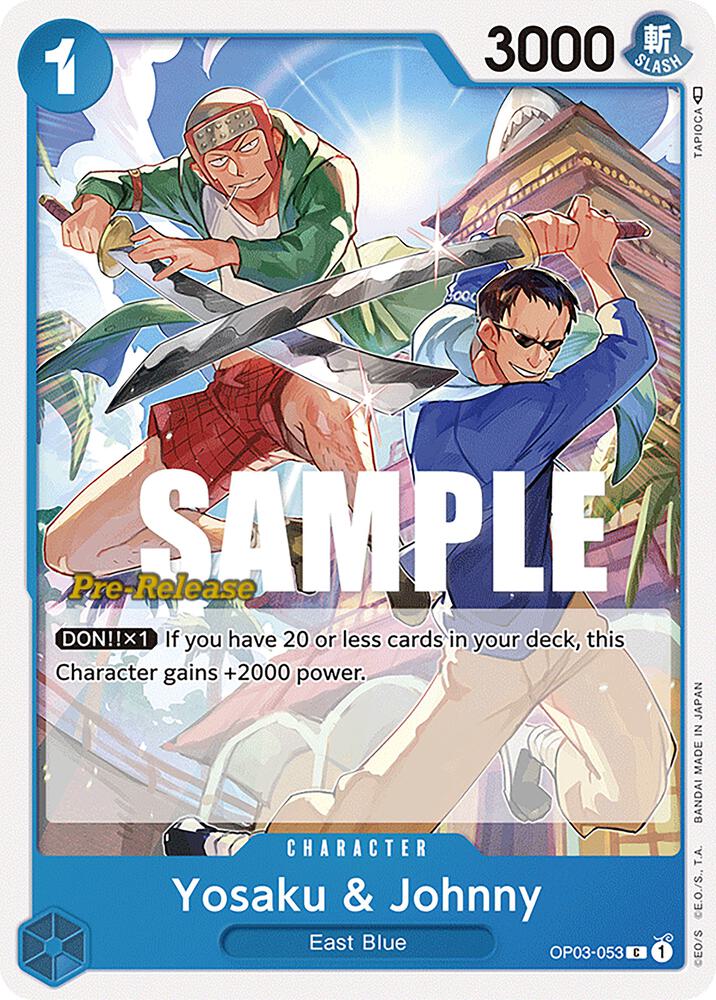 Yosaku & Johnny (OP03-053) [Pillars of Strength Pre-Release Cards] | Jack's On Queen