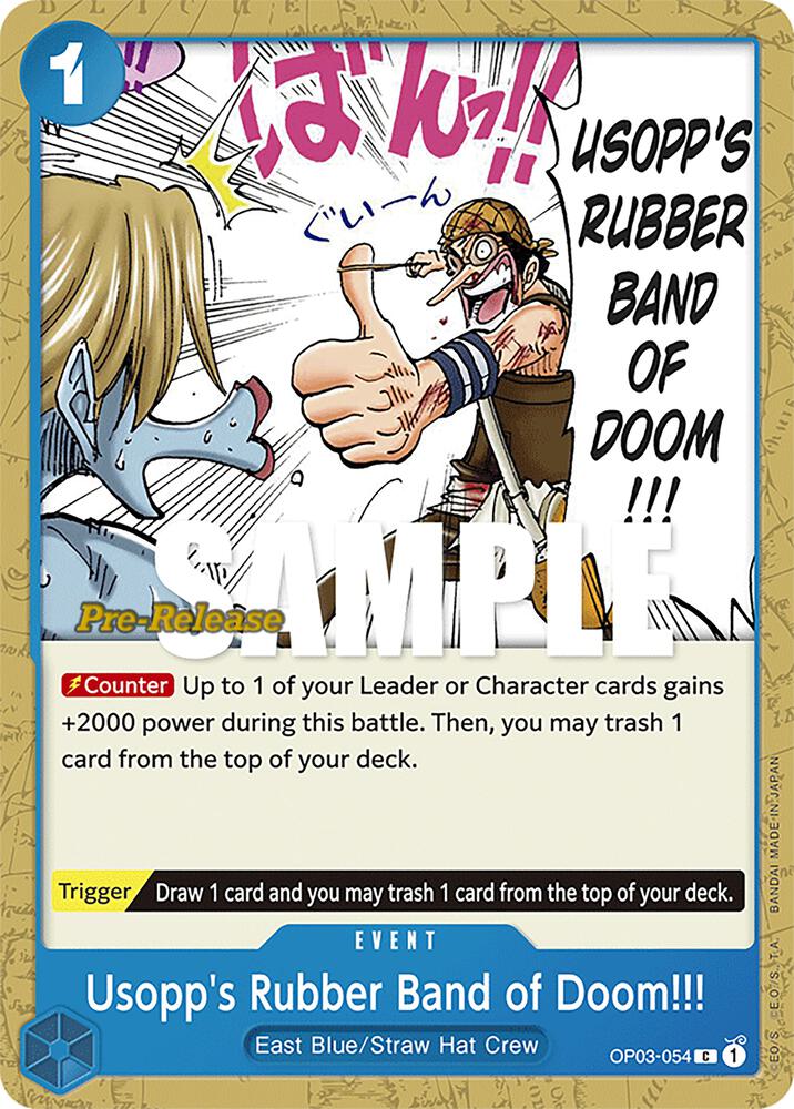 Usopp's Rubber Band of Doom!!! (OP03-054) [Pillars of Strength Pre-Release Cards] | Jack's On Queen