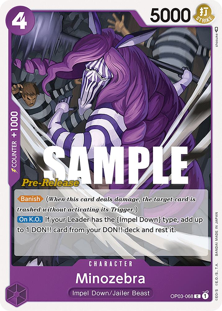 Minozebra (OP03-068) [Pillars of Strength Pre-Release Cards] | Jack's On Queen