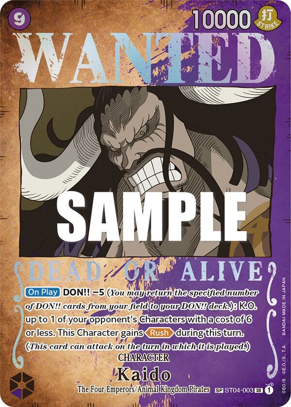 Kaido (Wanted Poster) (ST04-003) [Pillars of Strength] | Jack's On Queen