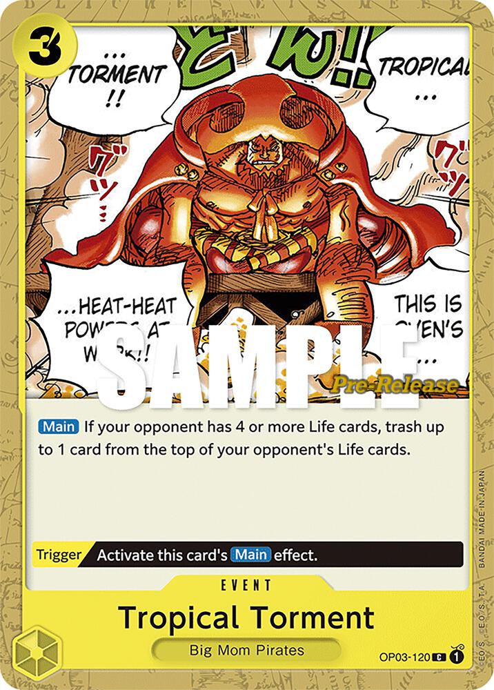 Tropical Torment (OP03-120) [Pillars of Strength Pre-Release Cards] | Jack's On Queen