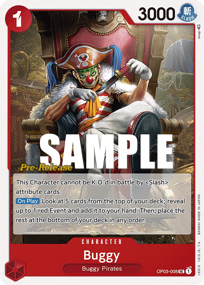 Buggy (008) (OP03-008) [Pillars of Strength Pre-Release Cards] | Jack's On Queen