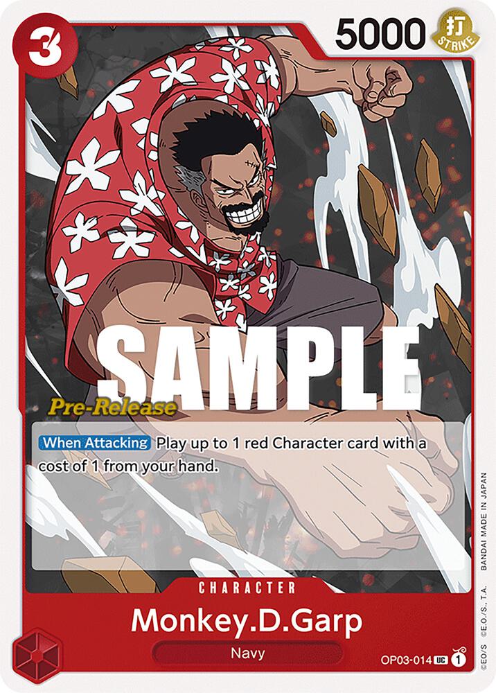 Monkey.D.Garp (OP03-014) [Pillars of Strength Pre-Release Cards] | Jack's On Queen