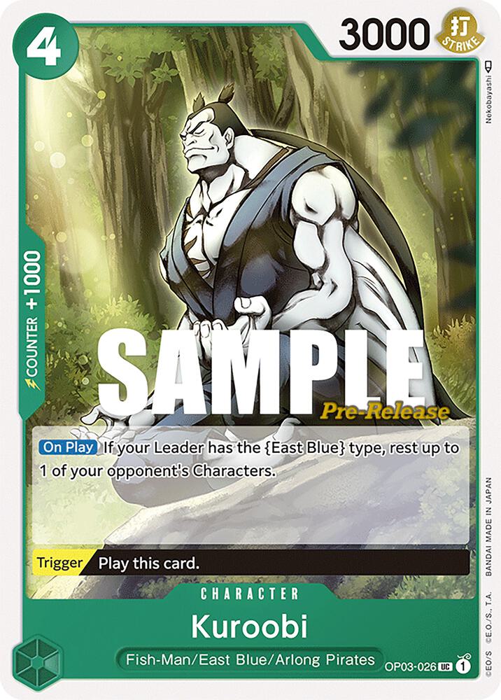 Kuroobi (OP03-026) [Pillars of Strength Pre-Release Cards] | Jack's On Queen