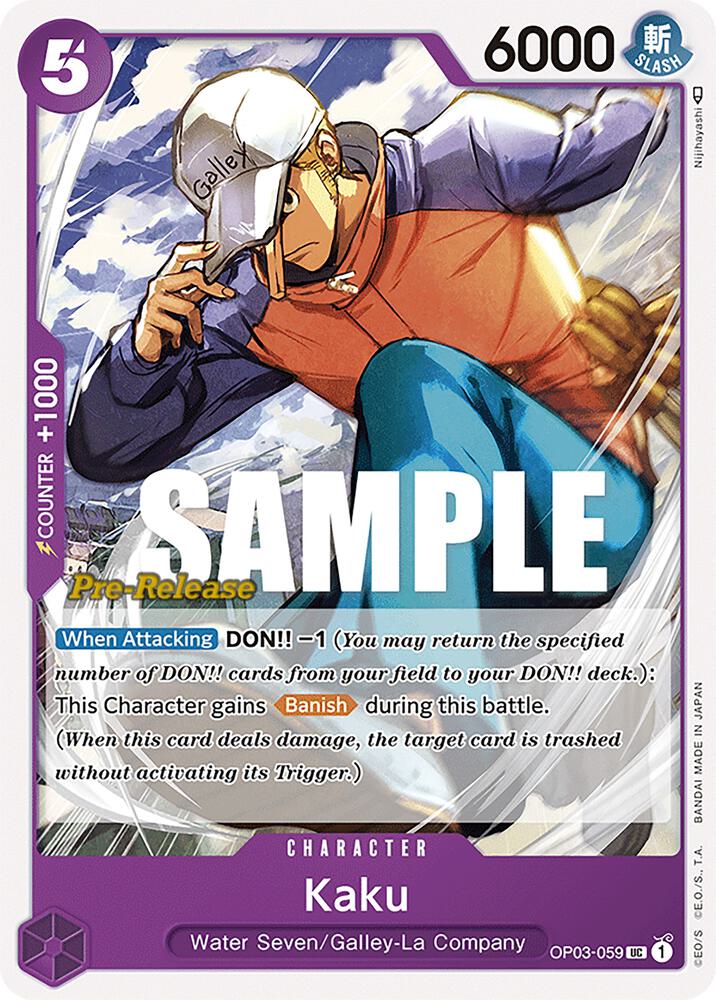 Kaku (OP03-059) [Pillars of Strength Pre-Release Cards] | Jack's On Queen