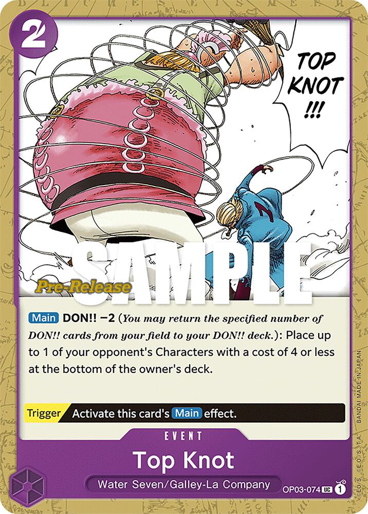 Top Knot (OP03-074) [Pillars of Strength Pre-Release Cards] | Jack's On Queen