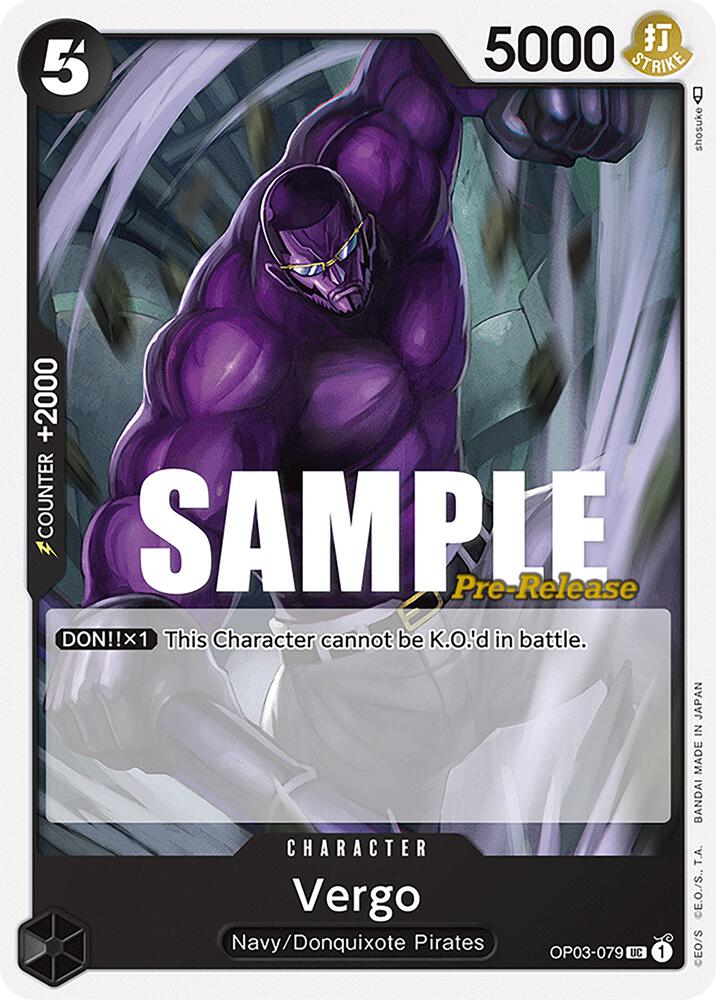 Vergo (OP03-079) [Pillars of Strength Pre-Release Cards] | Jack's On Queen