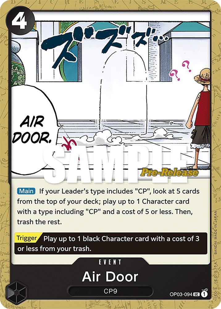 Air Door (OP03-094) [Pillars of Strength Pre-Release Cards] | Jack's On Queen