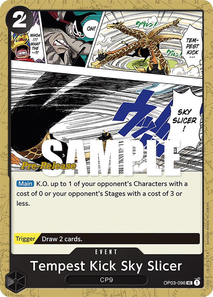 Tempest Kick Sky Slicer (OP03-096) [Pillars of Strength Pre-Release Cards] | Jack's On Queen