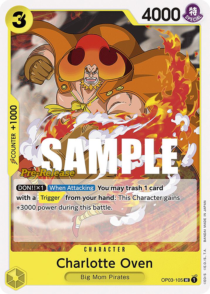Charlotte Oven (OP03-105) [Pillars of Strength Pre-Release Cards] | Jack's On Queen